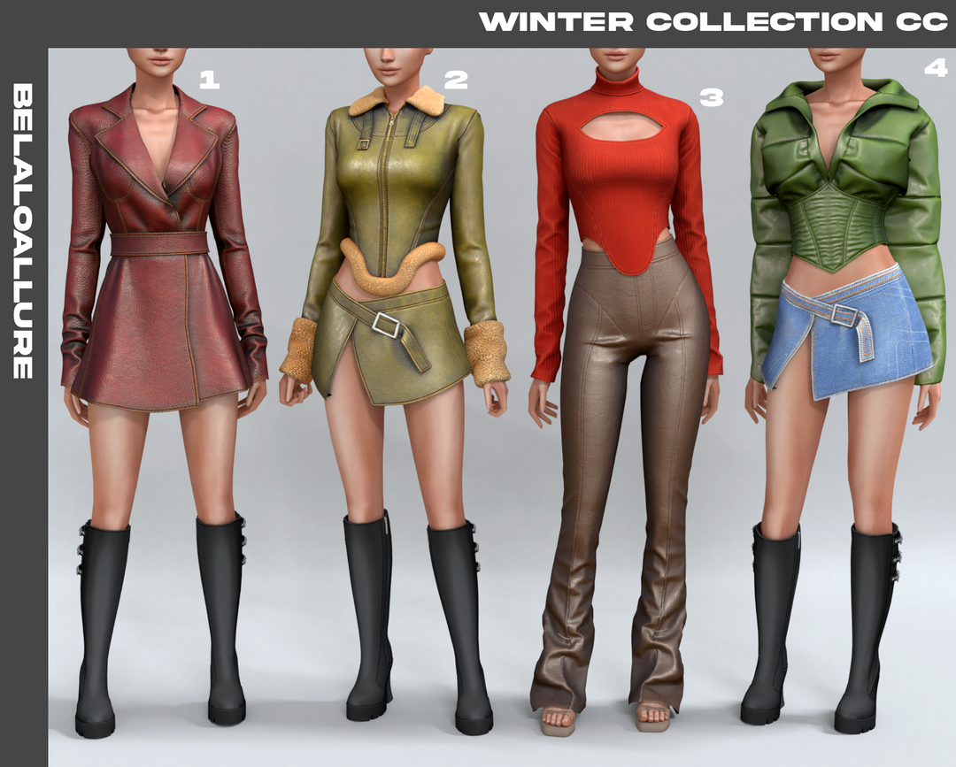 Скриншот мода Зимняя коллекция одежды Winter collection